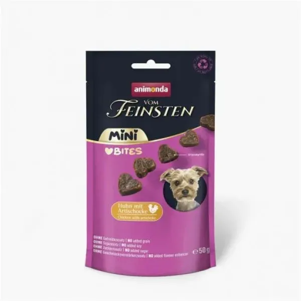 Animonda vom Feinsten Mini Bites mit Huhn & Artischocken 50 g - 10 Stück